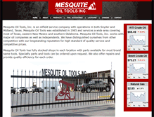 Tablet Screenshot of mesquiteoiltools.com